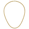 Chisel Stainless Steel Polished Yellow IP-plated 24 inch Spiga 4mm Chain Necklace