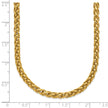 Chisel Stainless Steel Polished Yellow IP-plated 24 inch Spiga 4mm Chain Necklace