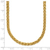 Chisel Stainless Steel Polished Yellow IP-plated 24 inch Spiga 4mm Chain Necklace