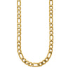 Chisel Stainless Steel Polished Yellow IP-plated 7.50mm 23.5 inch Figaro Necklace