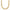 Chisel Stainless Steel Polished Yellow IP-plated 7.50mm 23.5 inch Figaro Necklace