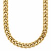 Chisel Stainless Steel Polished Yellow IP-plated 20 inch Plus a 3 inch Extension Curb Link Necklace