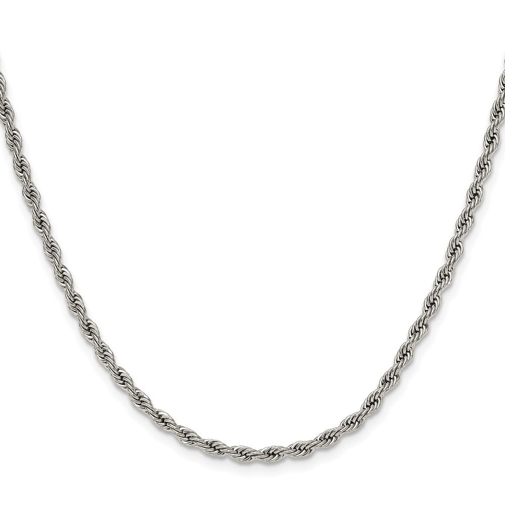 Chisel Stainless Steel Polished 3mm 22 inch Rope Chain