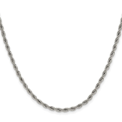 Chisel Stainless Steel Polished 3mm 22 inch Rope Chain