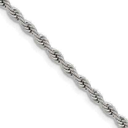 Chisel Stainless Steel Polished 3mm 30 inch Rope Chain