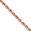 Chisel Stainless Steel Polished Rose IP-plated 3mm 30 inch Rope Chain