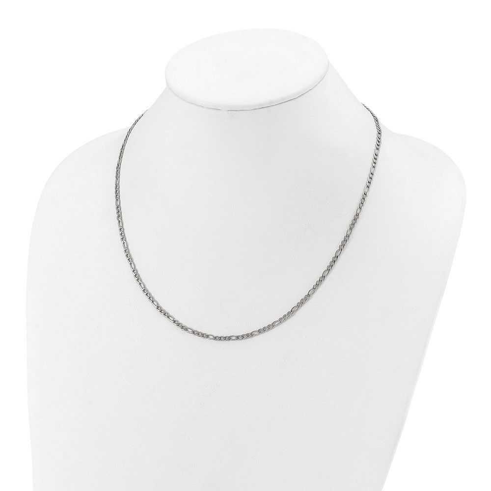 Chisel Stainless Steel Polished 3mm 20 inch Figaro Chain