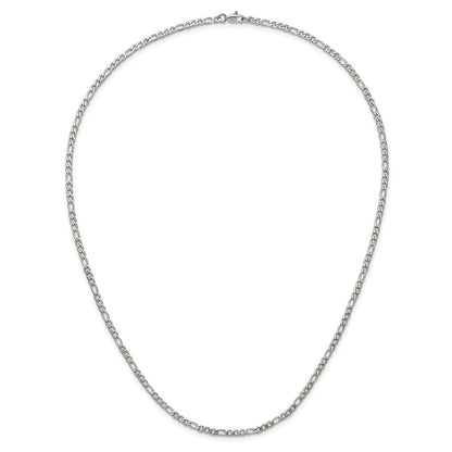 Chisel Stainless Steel Polished 3mm 20 inch Figaro Chain