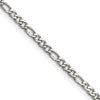 Chisel Stainless Steel Polished 3mm 20 inch Figaro Chain