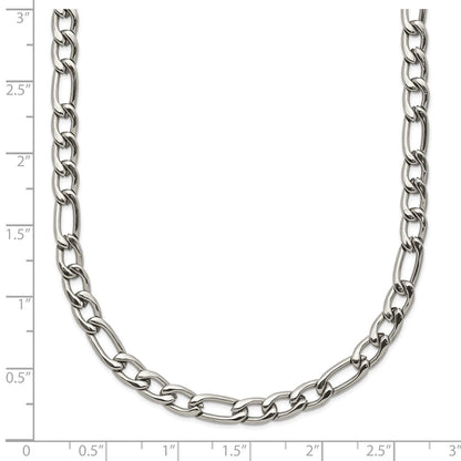 Chisel Stainless Steel Polished 4mm 20 inch Figaro Chain