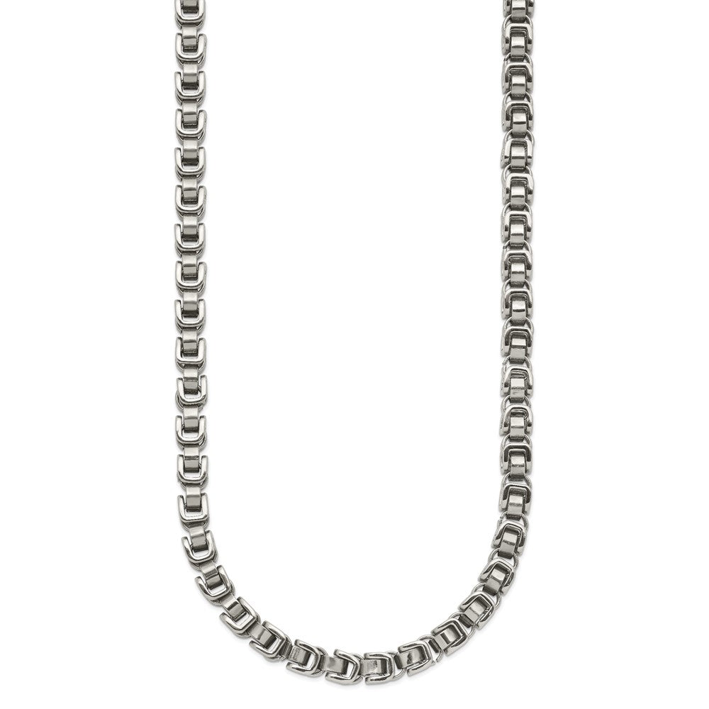 Chisel Stainless Steel Polished 24 inch Chain Link Necklace