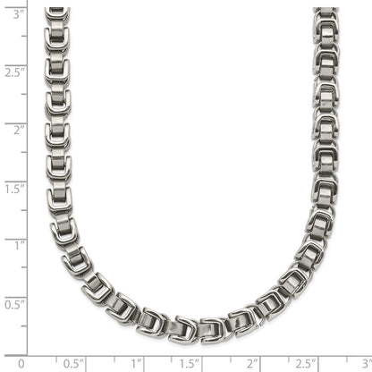 Chisel Stainless Steel Polished 24 inch Chain Link Necklace