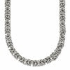 Chisel Stainless Steel Polished 6mm 24 inch Byzantine Link Necklace