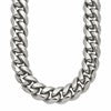 Chisel Stainless Steel Polished 14mm 24 inch Curb Link Necklace