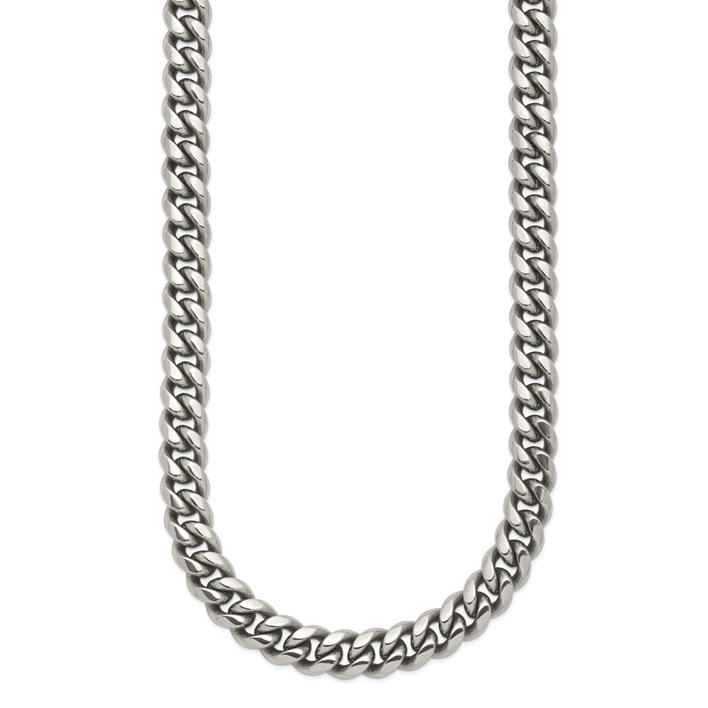 Chisel Stainless Steel Polished 8mm 24 inch Curb Link Necklace
