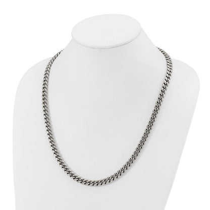 Chisel Stainless Steel Polished 8mm 24 inch Curb Link Necklace