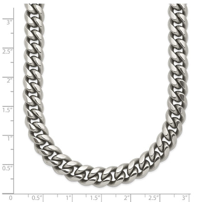 Chisel Stainless Steel Polished 8mm 24 inch Curb Link Necklace