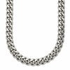 Chisel Stainless Steel Polished 8mm 24 inch Curb Link Necklace
