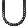 Chisel Stainless Steel Brushed Black IP-plated 8mm 24 inch Curb Link Necklace