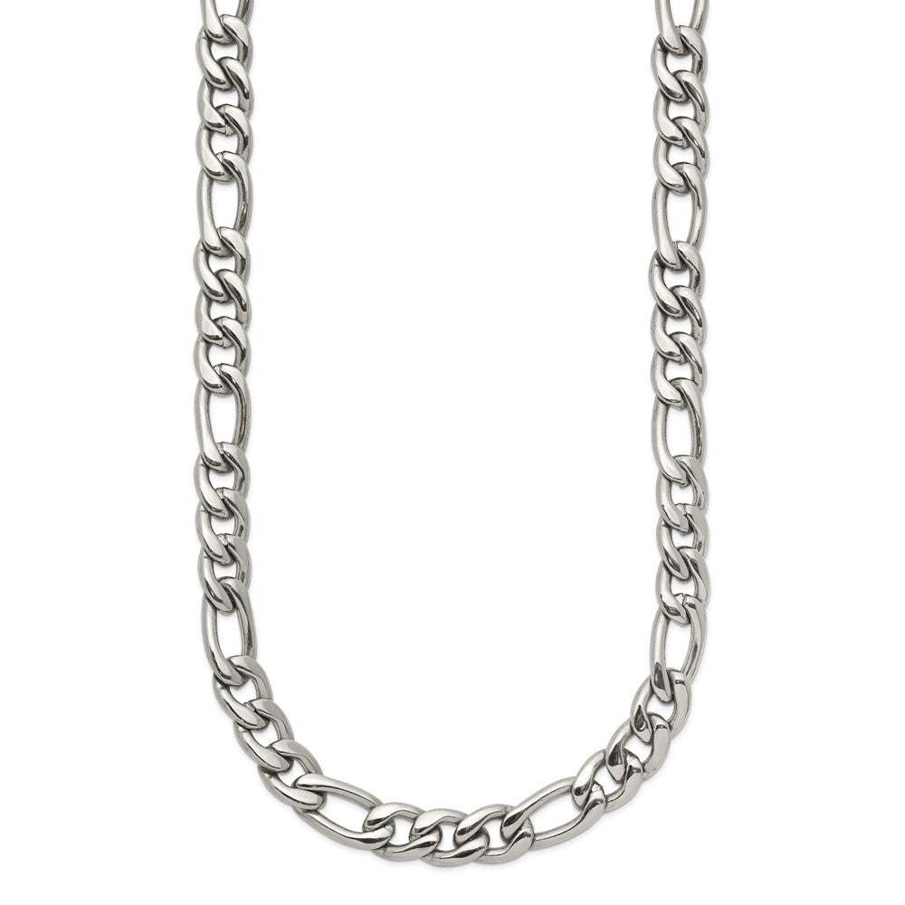 Chisel Stainless Steel Polished 8mm 20 inch Figaro Chain