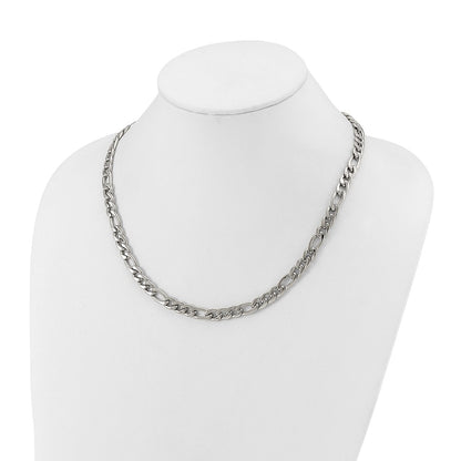 Chisel Stainless Steel Polished 8mm 20 inch Figaro Chain