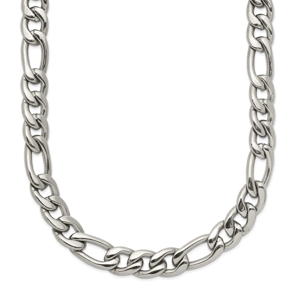 Chisel Stainless Steel Polished 8mm 20 inch Figaro Chain