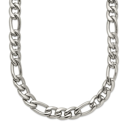 Chisel Stainless Steel Polished 8mm 20 inch Figaro Chain