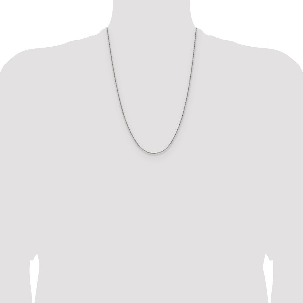 Chisel Stainless Steel Polished 1.5mm 24 inch Rope Chain