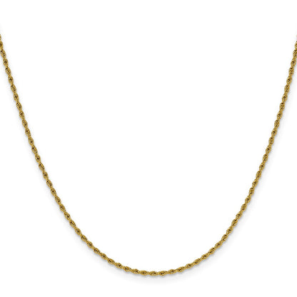 Chisel Stainless Steel Polished Yellow IP-plated 1.5mm 16 inch Rope Chain