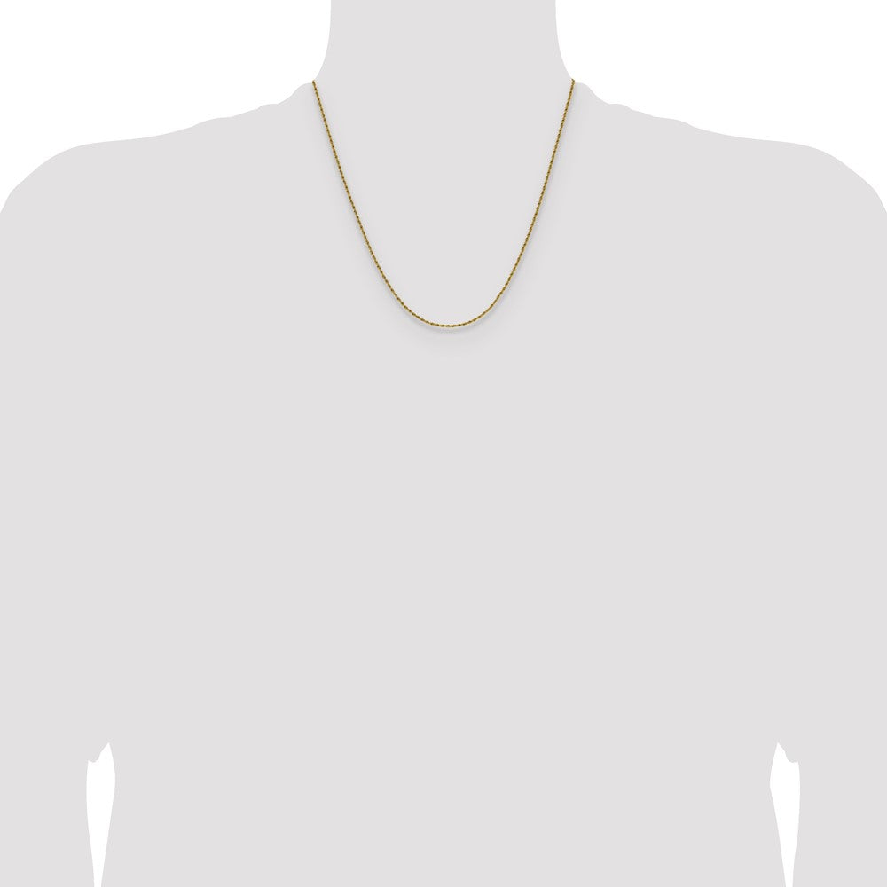 Chisel Stainless Steel Polished Yellow IP-plated 1.5mm 20 inch Rope Chain
