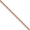 Chisel Stainless Steel Polished Rose IP-plated 1.5mm 24 inch Rope Chain