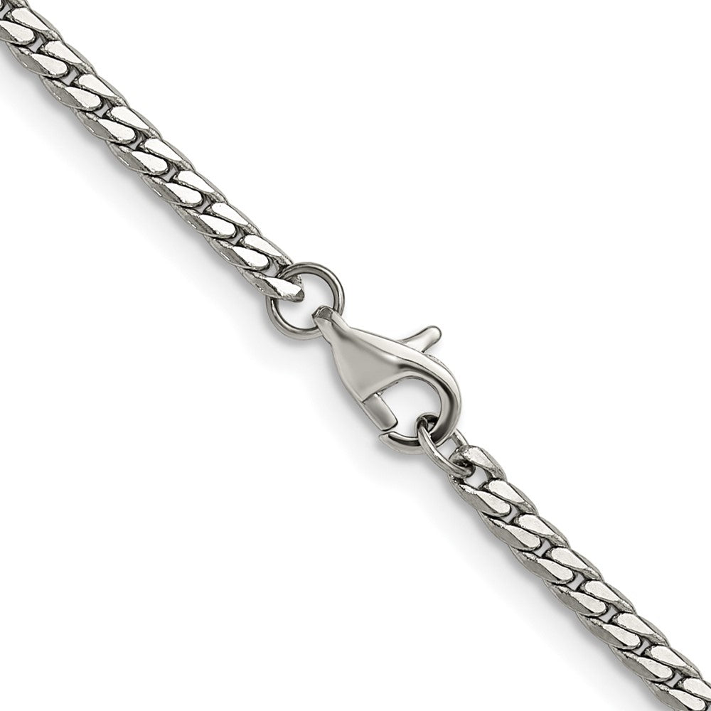 Chisel Stainless Steel Polished 2.5mm 16 inch Curb Chain Necklace