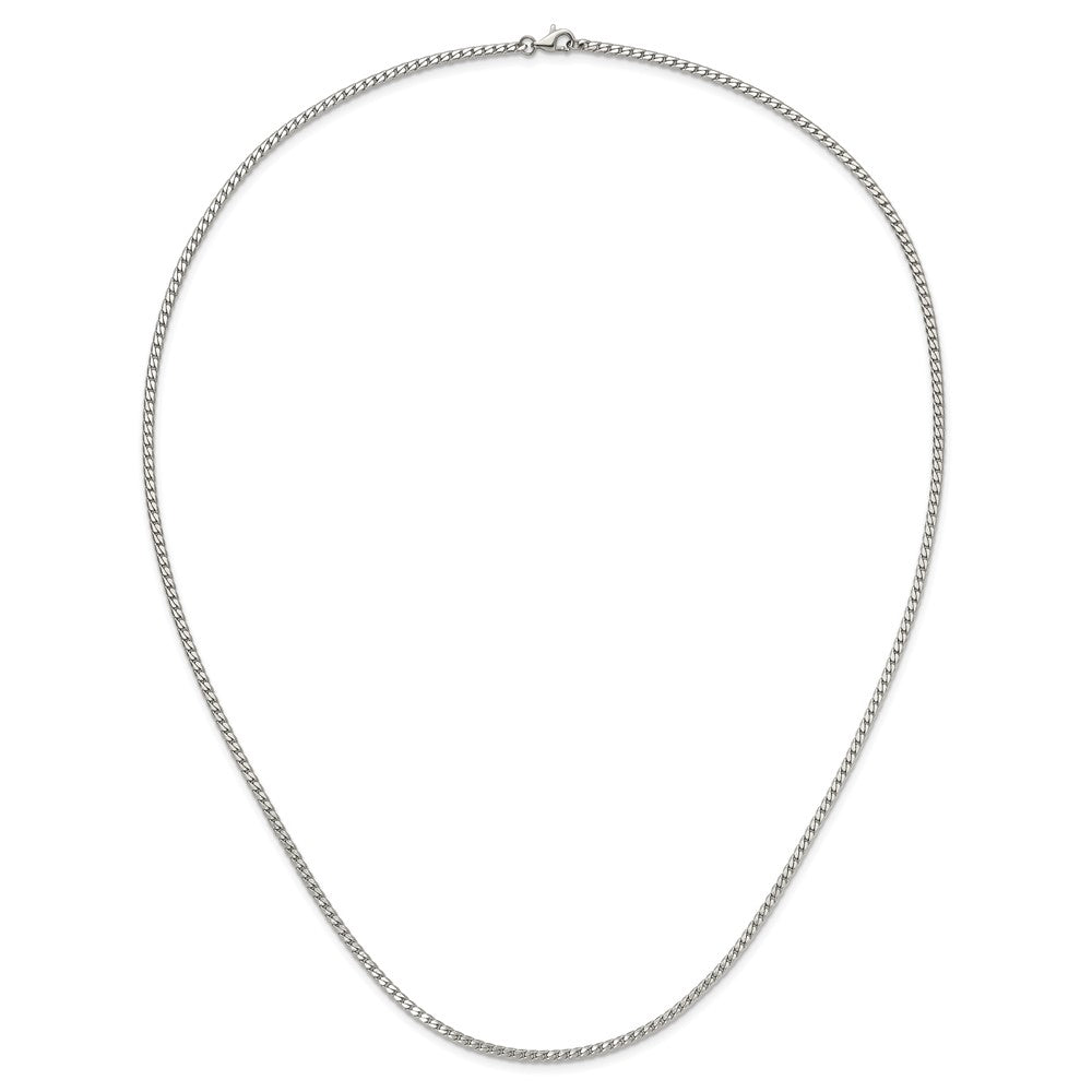 Chisel Stainless Steel Polished 2.5mm 18 inch Curb Chain Necklace