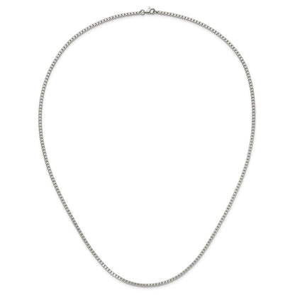 Chisel Stainless Steel Polished 2.5mm 18 inch Curb Chain Necklace