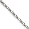 Chisel Stainless Steel Polished 2.5mm 16 inch Curb Chain Necklace