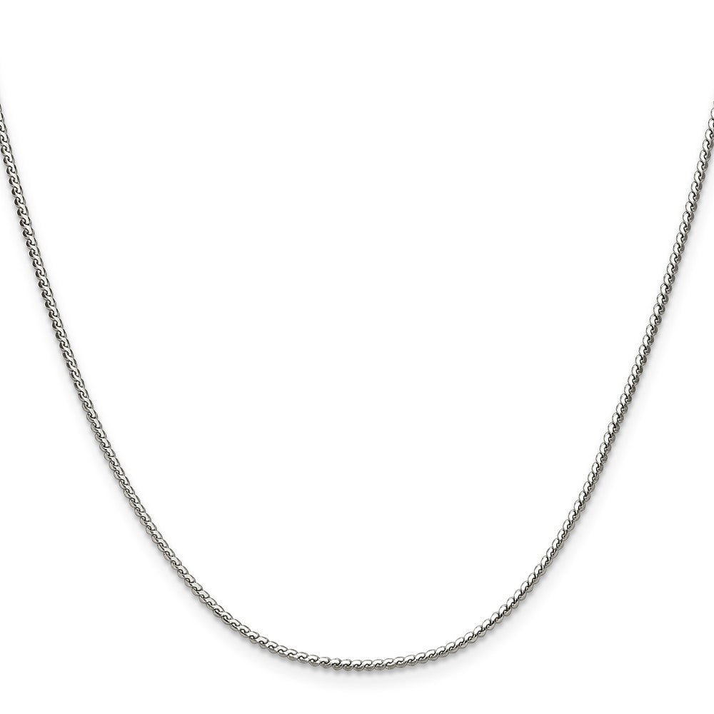 Chisel Stainless Steel Polished 1.5mm 18 inch Fancy Curb Link Necklace