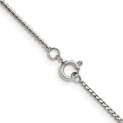 Chisel Stainless Steel Polished 1.5mm 16 inch Fancy Curb Link Necklace