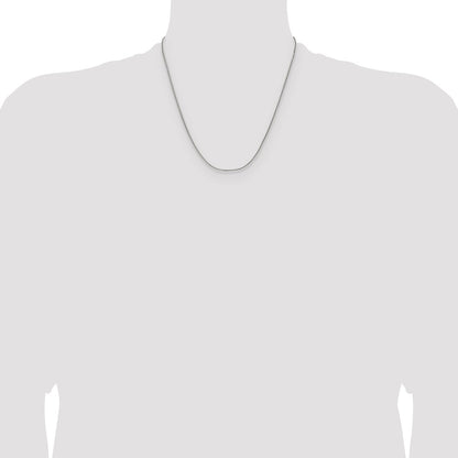 Chisel Stainless Steel Polished 1.5mm 20 inch Fancy Curb Link Necklace