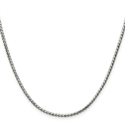 Chisel Stainless Steel Polished 2mm 16 inch Fancy Curb Link Necklace