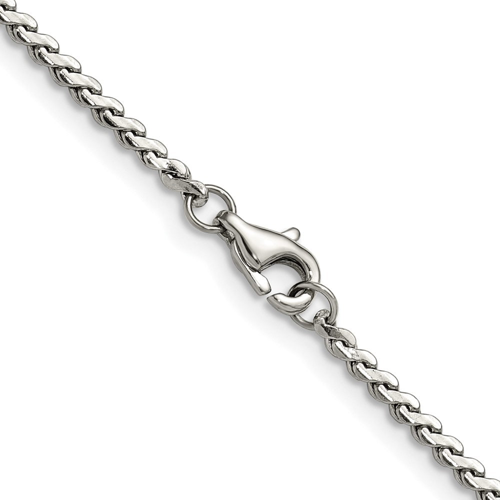 Chisel Stainless Steel Polished 2mm 20 inch Fancy Curb Link Necklace