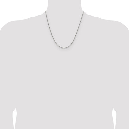 Chisel Stainless Steel Polished 1mm 20 inch Oval Box Chain Necklace