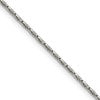 Chisel Stainless Steel Polished 1.5mm 16 inch Oval Box Chain Necklace