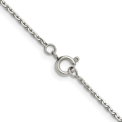 Chisel Stainless Steel Polished 1.5mm 20 inch Fancy Link Chain