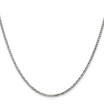 Chisel Stainless Steel Polished 1.7mm 18 inch Fancy Link Chain