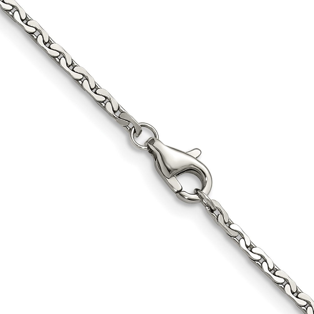 Chisel Stainless Steel Polished 1.7mm 16 inch Fancy Link Chain