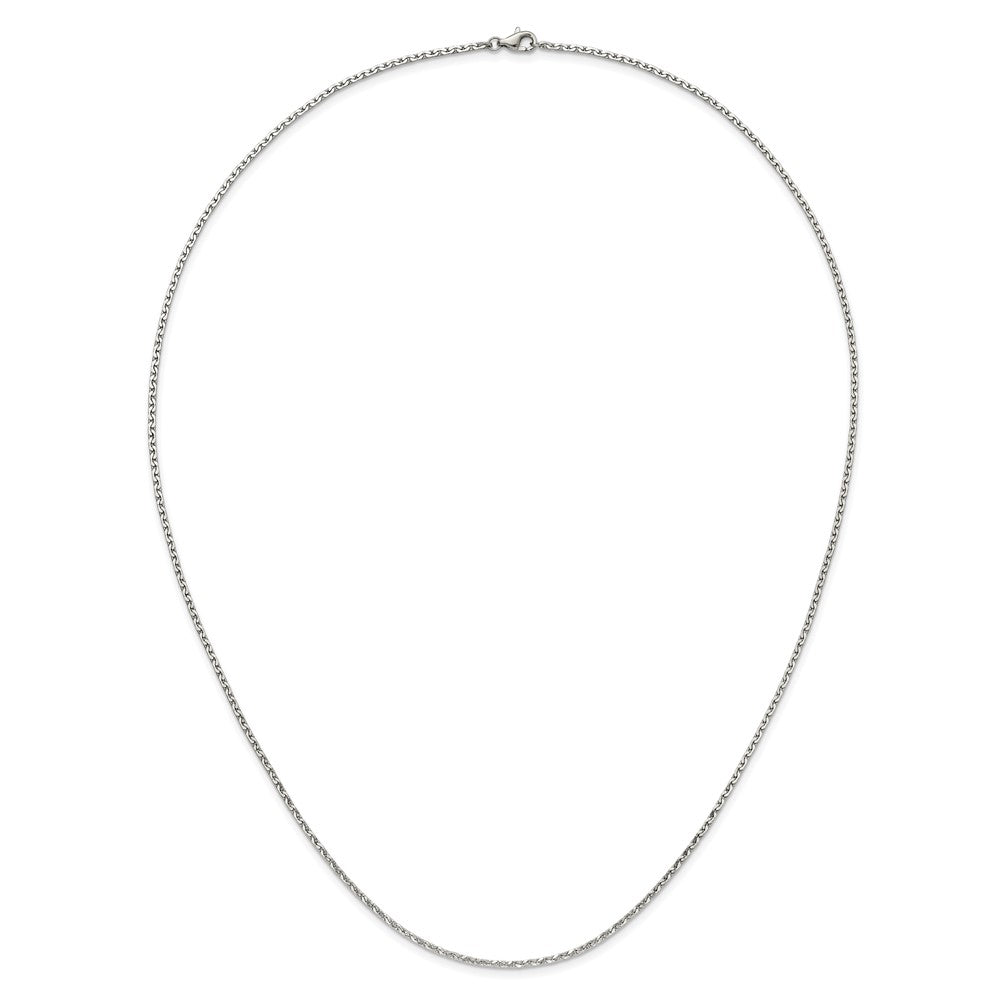 Chisel Stainless Steel Polished 1.7mm 16 inch Fancy Link Chain