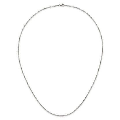 Chisel Stainless Steel Polished 1.7mm 16 inch Fancy Link Chain