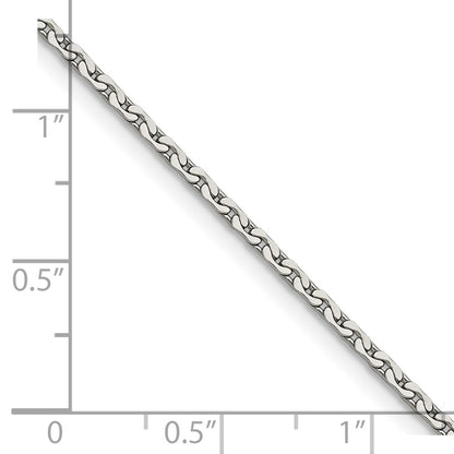 Chisel Stainless Steel Polished 1.7mm 16 inch Fancy Link Chain