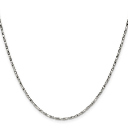Chisel Stainless Steel Polished 1.7mm 18 inch Oval Box Chain Necklace