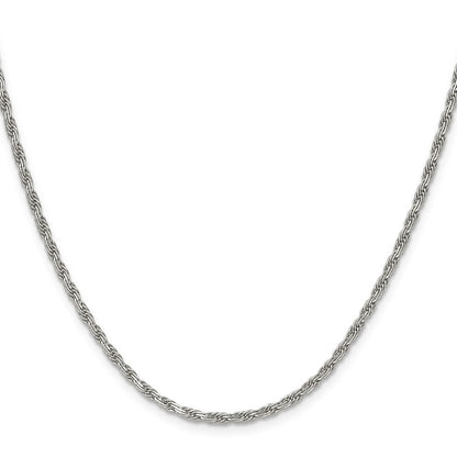 Chisel Stainless Steel Polished 2mm 16 inch Fancy Rope Chain
